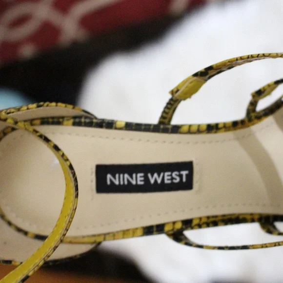 Nine West, Snakeskin print Strappy Heels - Picture 11 of 12